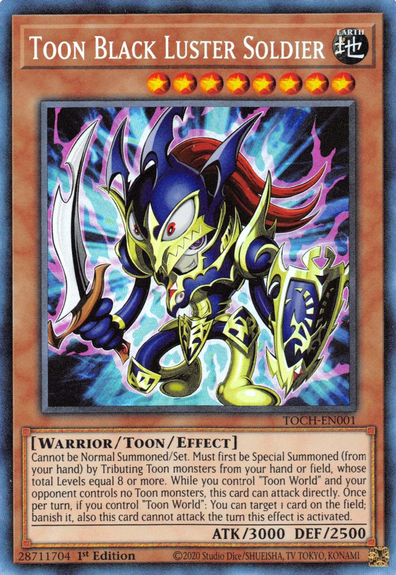 Toon Black Luster Soldier (CR) — Toon Chaos card