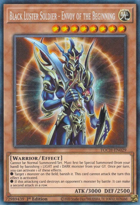 Black Luster Soldier - Envoy of the Beginning (CR) — Toon Chaos card