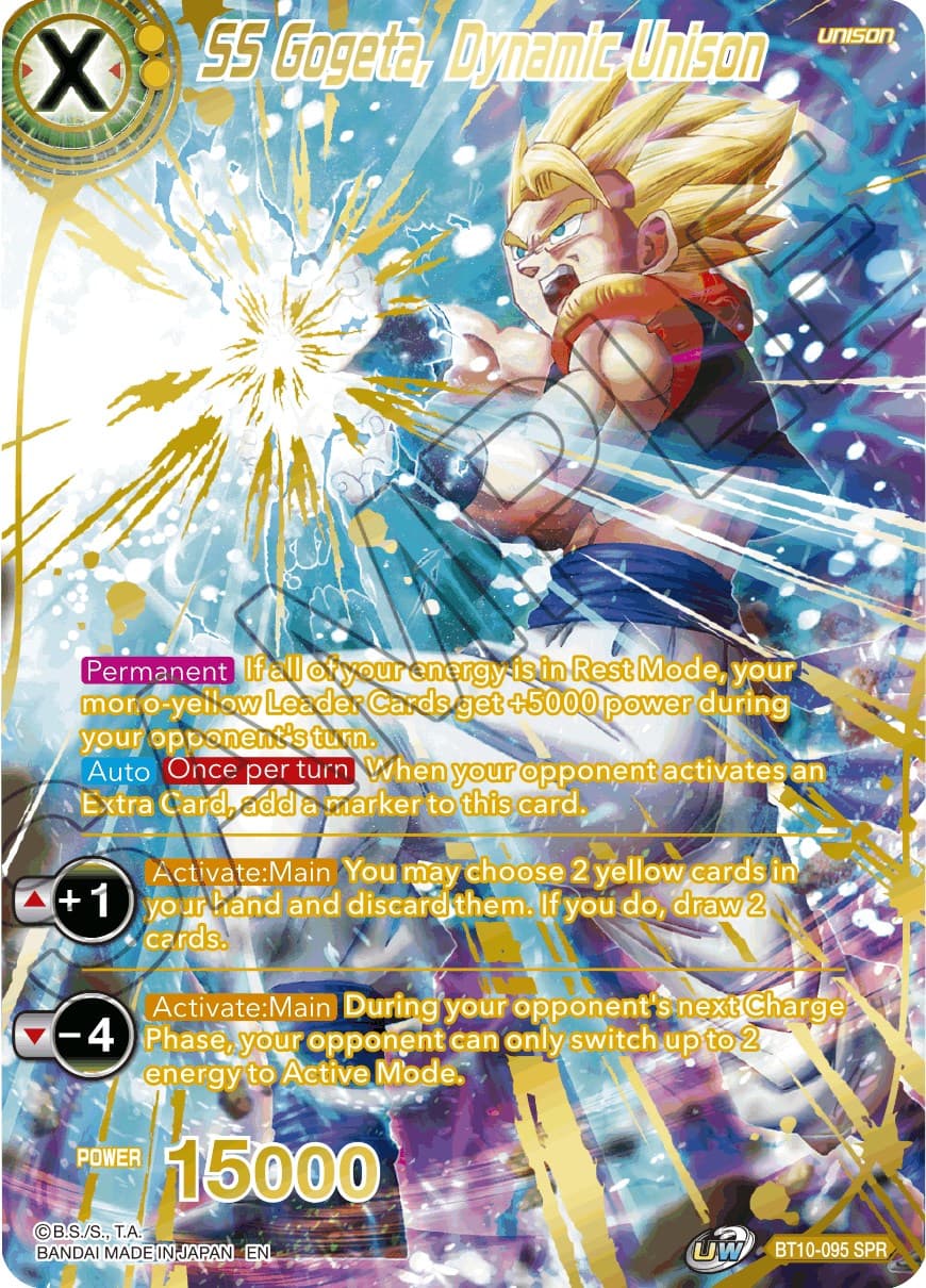 SS Gogeta, Dynamic Unison (SPR) — Rise of the Unison Warrior card