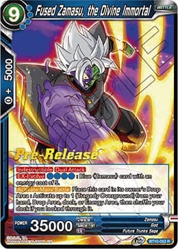 Fused Zamasu, the Divine Immortal — Rise of the Unison Warrior Pre-Release Cards card