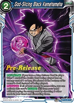 God-Slicing Black Kamehameha — Rise of the Unison Warrior Pre-Release Cards card