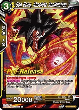 Son Goku, Absolute Annihilation — Rise of the Unison Warrior Pre-Release Cards card