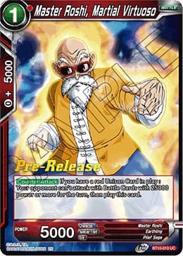 Master Roshi, Martial Virtuoso — Rise of the Unison Warrior Pre-Release Cards card