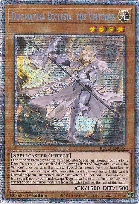 Dogmatika Ecclesia, the Virtuous (Starlight Rare) — Rise of the Duelist card