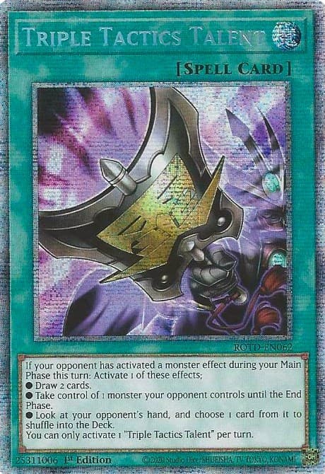 Triple Tactics Talent (Starlight Rare) — Rise of the Duelist card