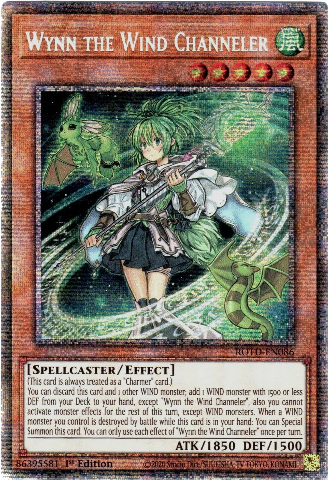 Wynn the Wind Channeler (Starlight Rare) — Rise of the Duelist card