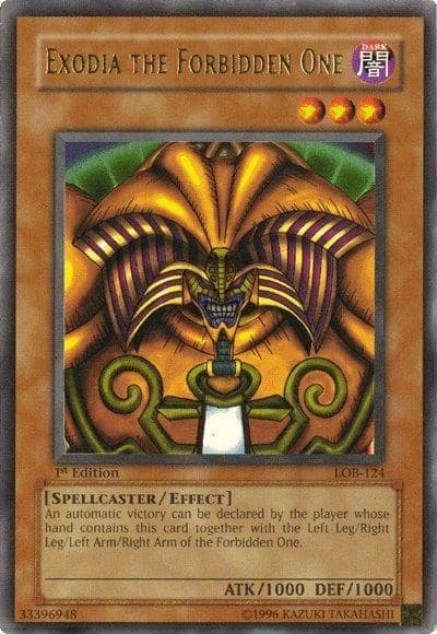 Exodia the Forbidden One — The Legend of Blue Eyes White Dragon card
