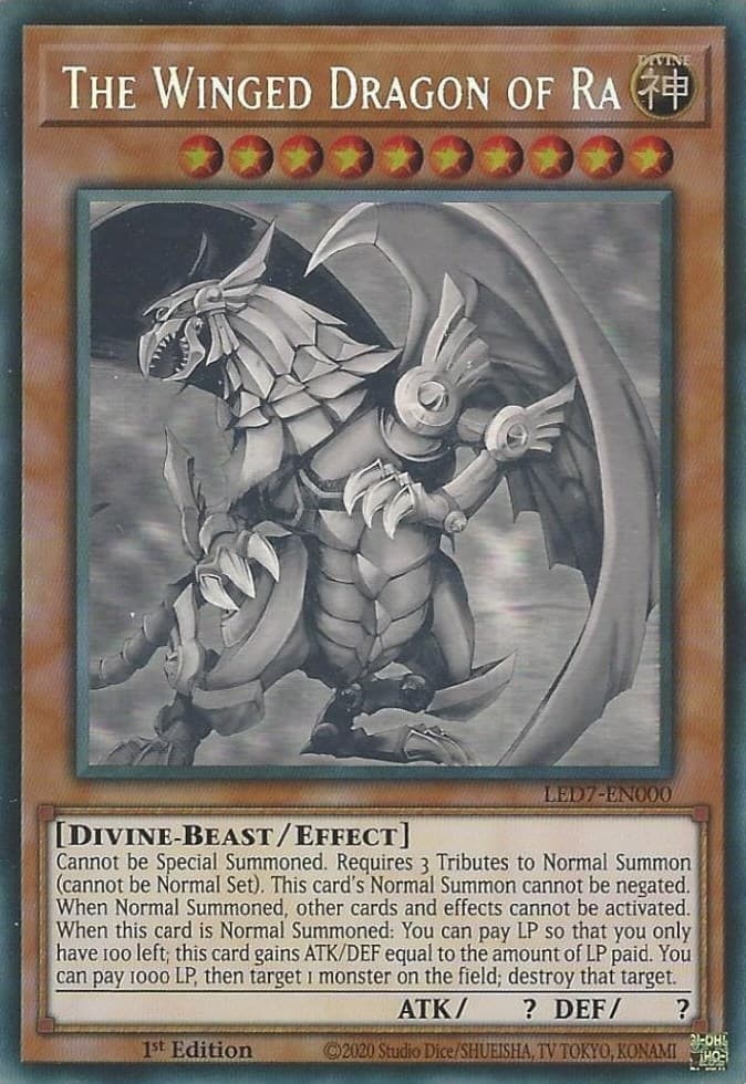 The Winged Dragon of Ra (Ghost Rare) — Legendary Duelists: Rage of Ra card