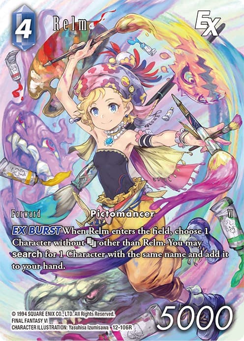 Relm EX (Full Art) — Opus XII card