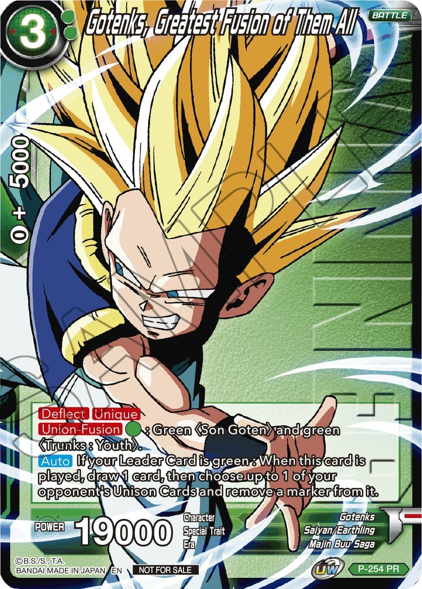Gotenks, Greatest Fusion of Them All (Winner Stamped) — Tournament Promotion Cards card