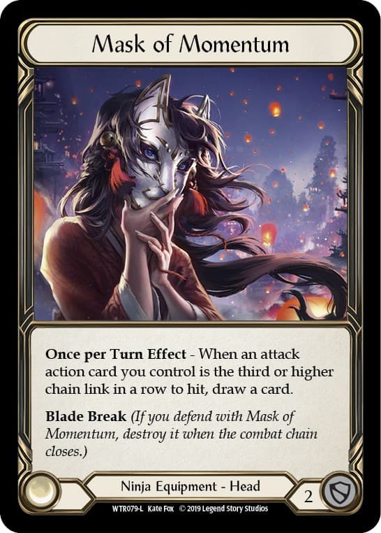 Mask of Momentum — Welcome to Rathe card