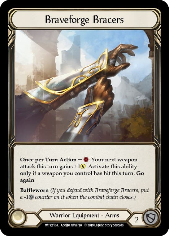 Braveforge Bracers — Welcome to Rathe card