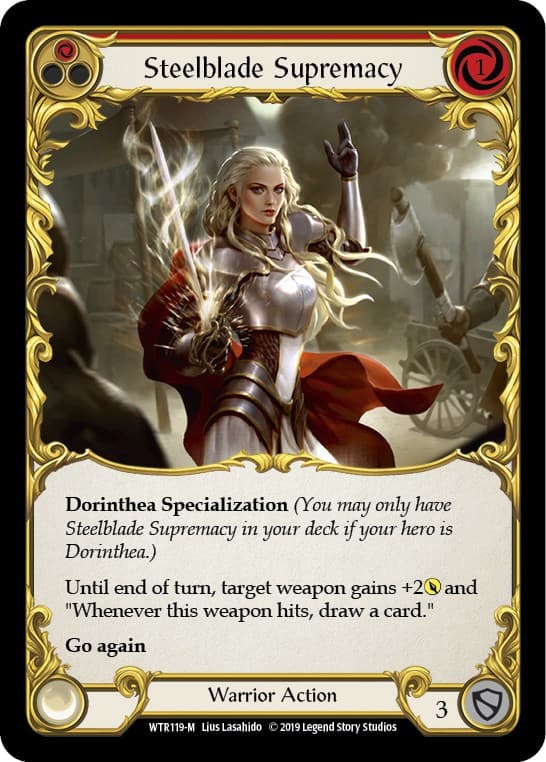 Steelblade Supremacy — Welcome to Rathe card