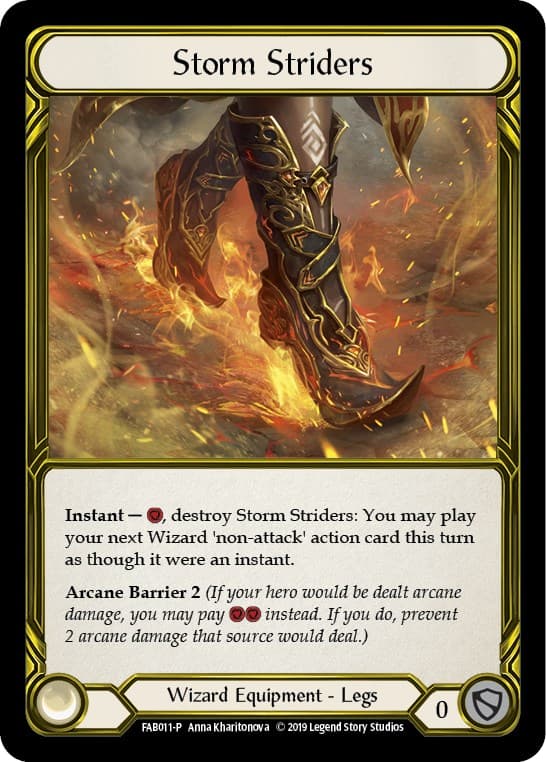 Storm Striders (Golden) -  FAB011 — Flesh and Blood: Promo Cards card