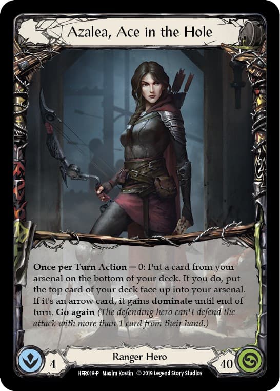 Azalea, Ace in the Hole (Rainbow) - HER018 — Flesh and Blood: Promo Cards card