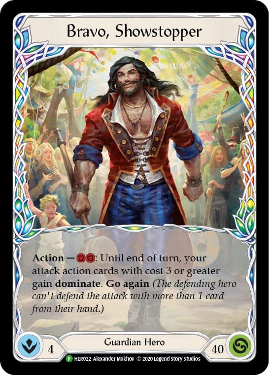 Bravo, Showstopper (Rainbow) - HER022 — Flesh and Blood: Promo Cards card