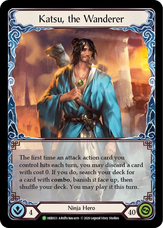 Katsu, the Wanderer (Rainbow) — Flesh and Blood: Promo Cards card