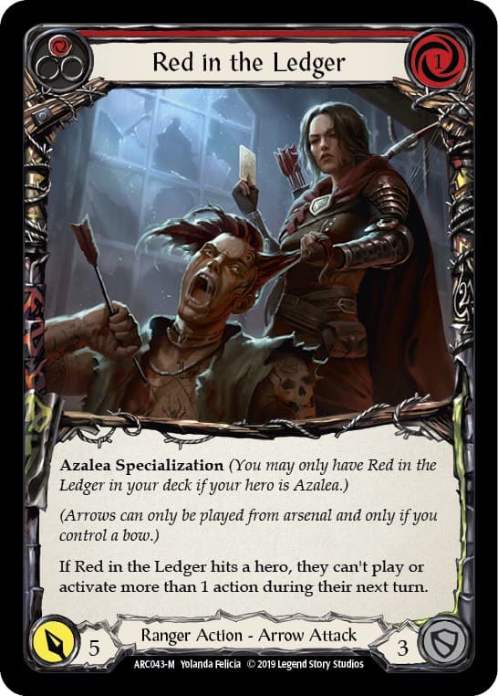 Red in the Ledger — Arcane Rising card
