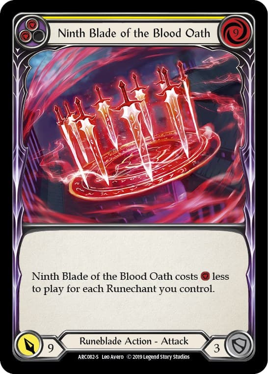 Ninth Blade of the Blood Oath — Arcane Rising card