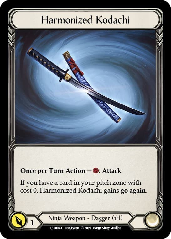 Harmonized Kodachi (Reverse) — Hero Deck: Katsu card