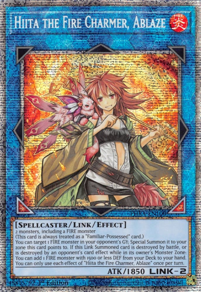 Hiita the Fire Charmer, Ablaze (Starlight Rare) — Phantom Rage card