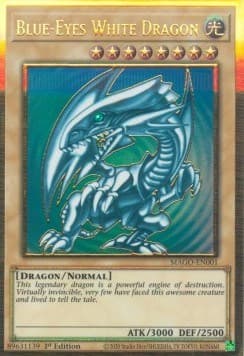 Blue-Eyes White Dragon — Maximum Gold card