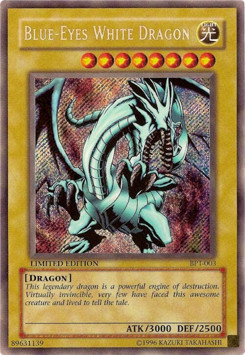 Blue-Eyes White Dragon — 2002 Collectors Tin card
