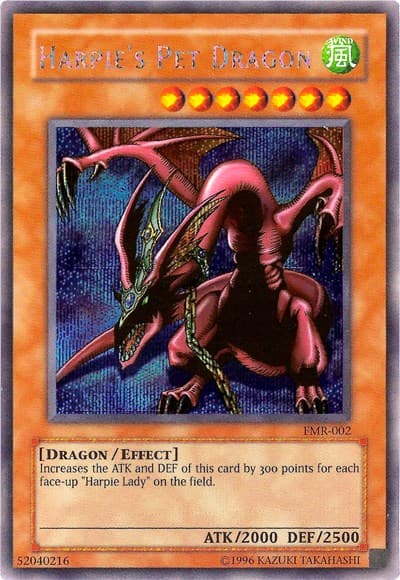 Harpie's Pet Dragon (Forbidden Memories) — Yu-Gi-Oh! Video Game Promotional Cards card