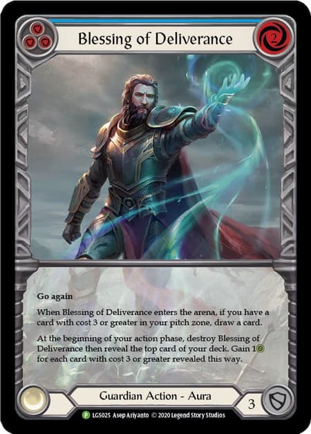 Blessing of Deliverance (Blue) - LGS025 — Flesh and Blood: Promo Cards card