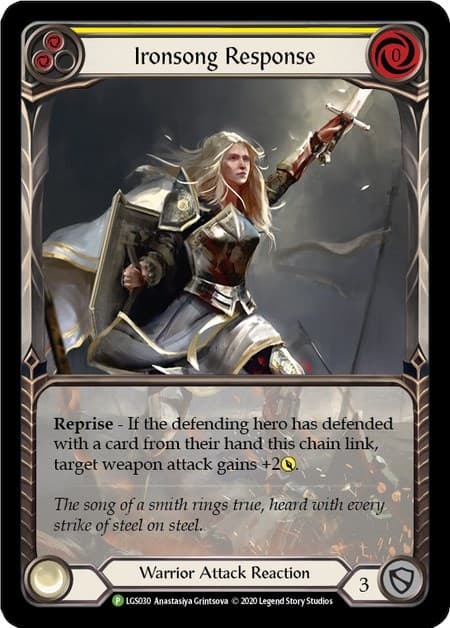 Ironsong Response (Yellow) - LGS030 — Flesh and Blood: Promo Cards card