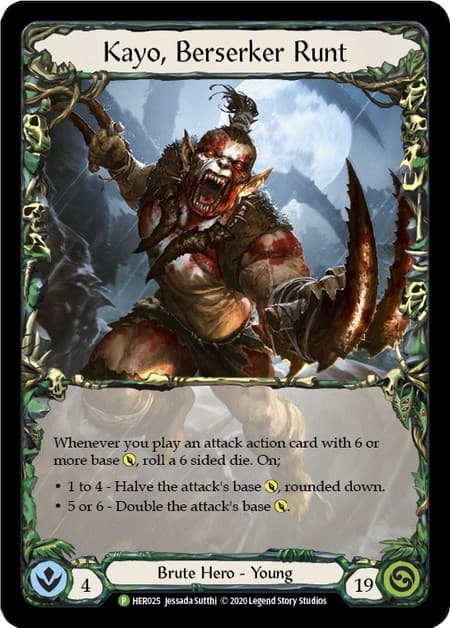 Kayo, Berserker Runt - HER025 — Flesh and Blood: Promo Cards card