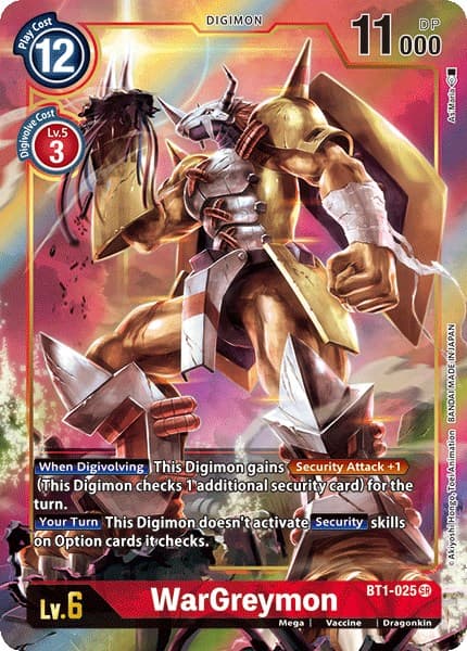 WarGreymon (Alternate Art) — Release Special Booster 1.0 card