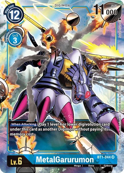 MetalGarurumon - BT1-044 (Alternate Art) — Release Special Booster 1.0 card