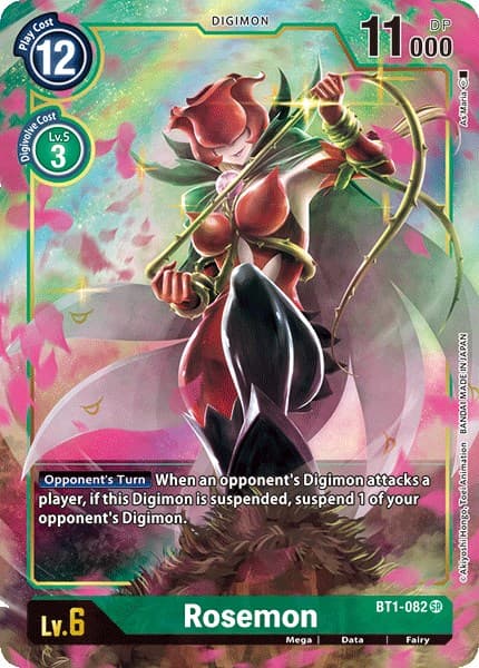 Rosemon (Alternate Art) — Release Special Booster 1.0 card