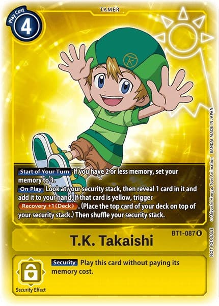 T.K. Takaishi (Box Topper) — Release Special Booster 1.0 card