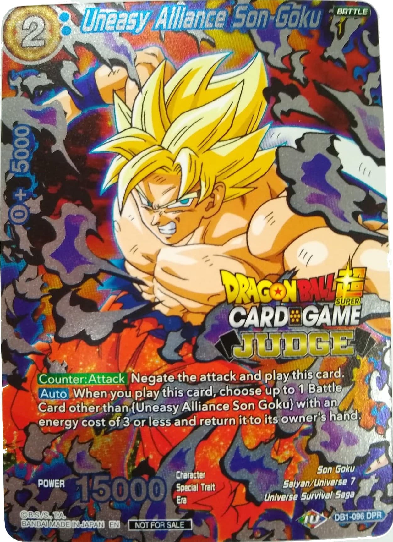 Uneasy Alliance Son Goku — Judge Promotion Cards card