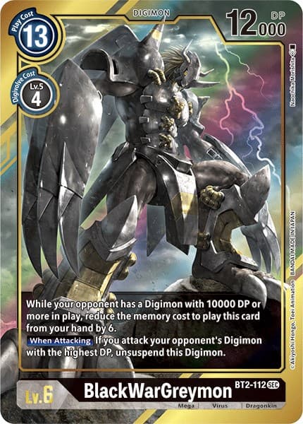 BlackWarGreymon (Alternate Art) — Release Special Booster 1.5 card