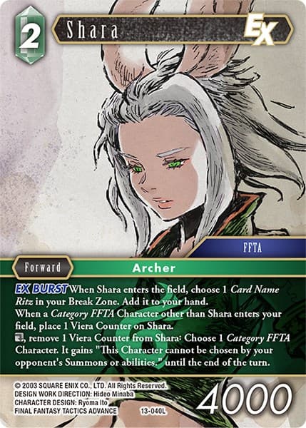 Shara EX — Opus XIII: Crystal Radiance card