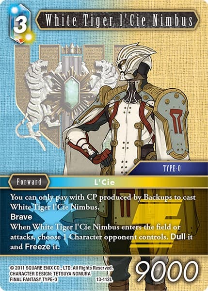 White Tiger l'Cie Nimbus — Opus XIII: Crystal Radiance card