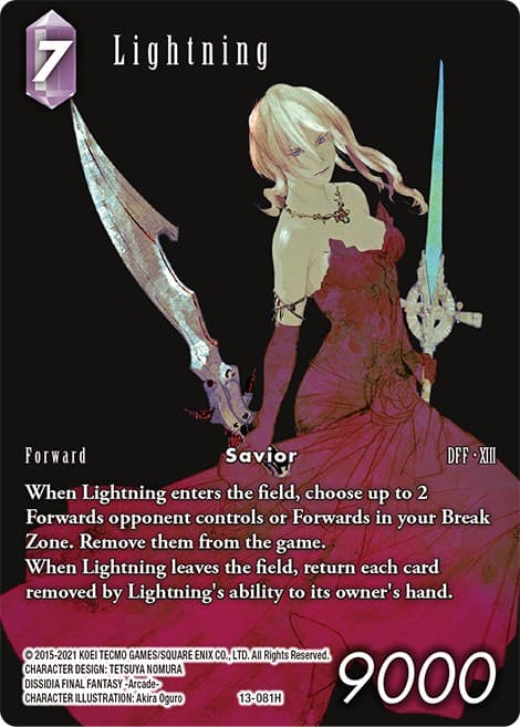 Lightning - 13-081 (Full Art) — Opus XIII: Crystal Radiance card