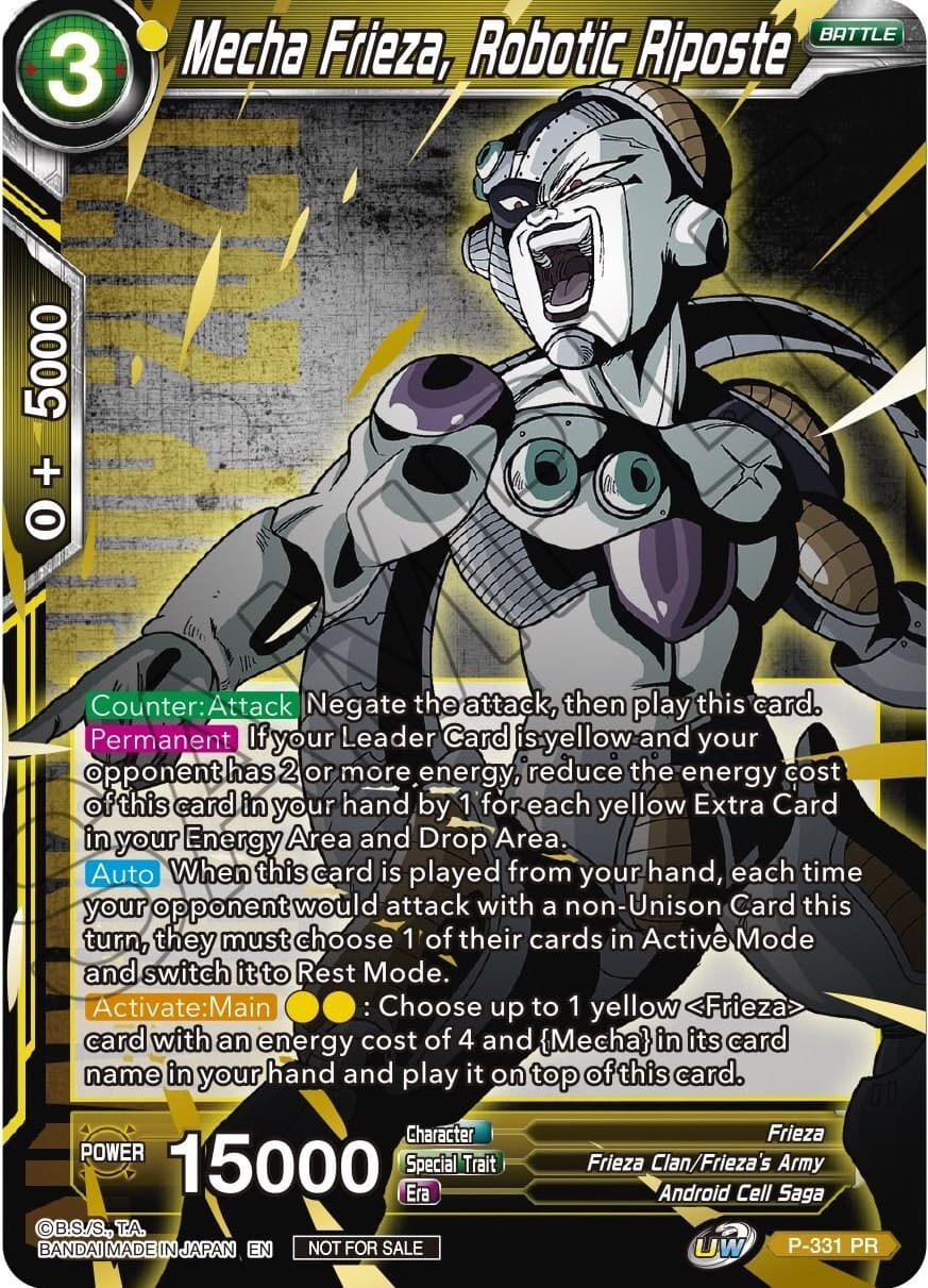 Mecha Frieza, Robotic Riposte (Championship Pack 2021 Vol.1) (Winner Gold Stamped) — Promotion Cards card