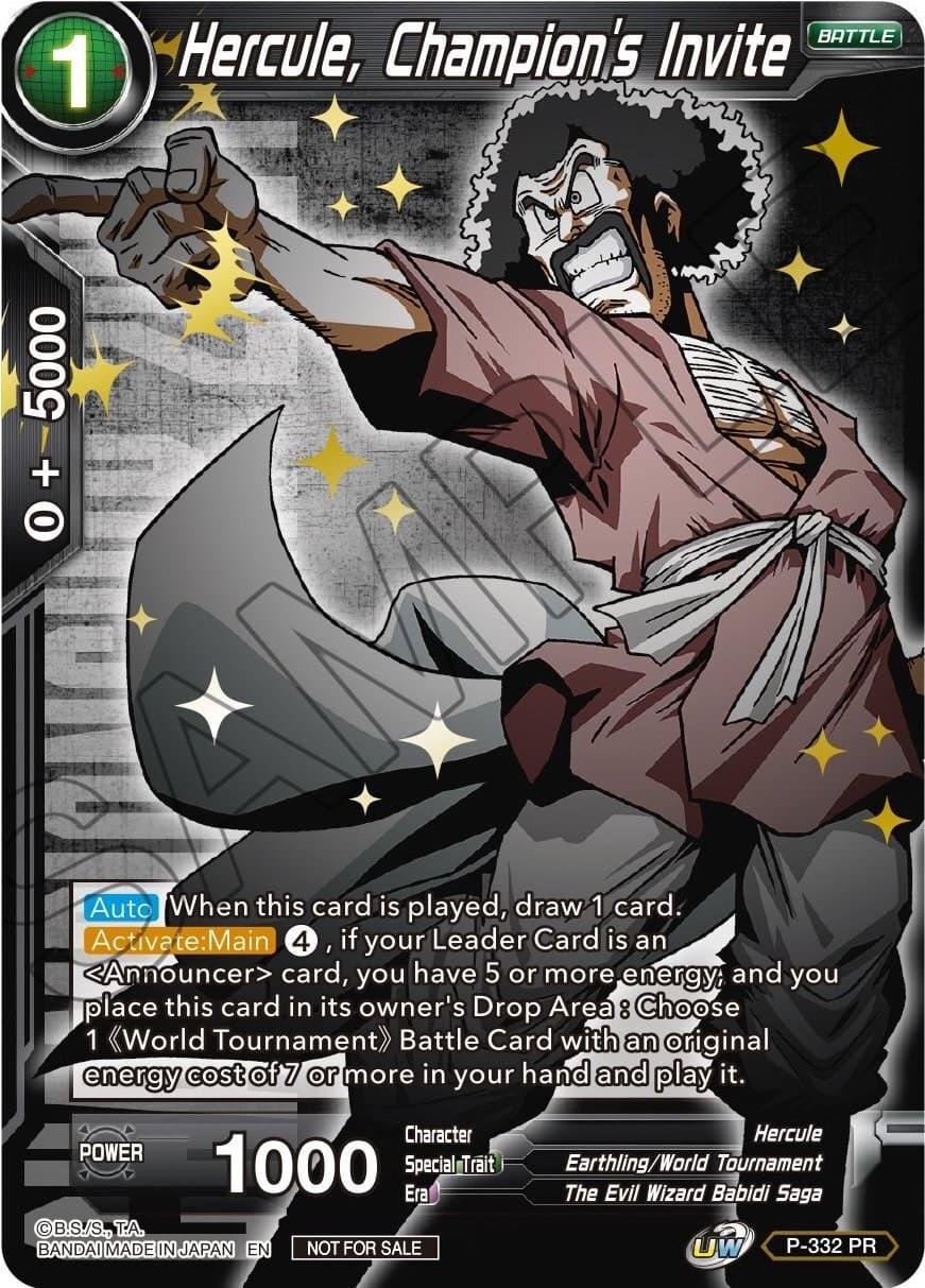 Hercule, Champion's Invite (Championship Pack 2021 Vol.1) (Winner Gold Stamped) — Promotion Cards card