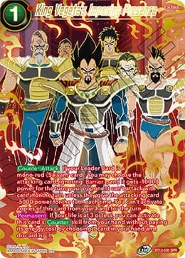 King Vegeta's Imposing Presence (SPR) — Supreme Rivalry card