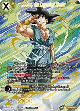 Son Goku, the Legendary Warrior (Gold Stamped) — Promotion Cards card