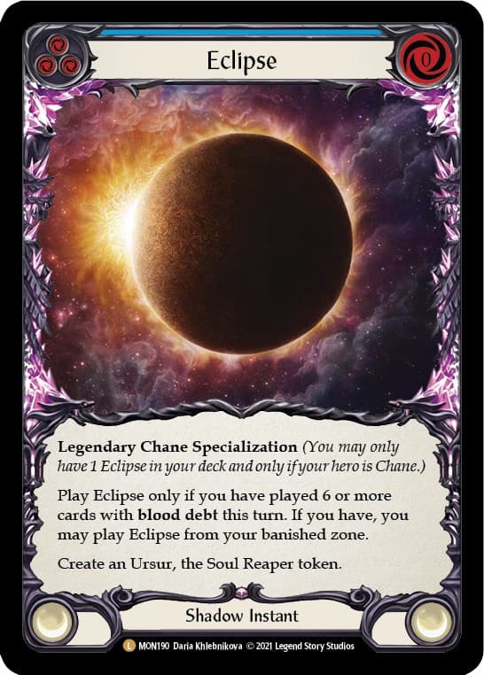 Eclipse — Monarch card