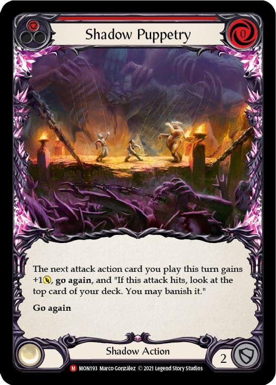 Shadow Puppetry — Monarch card