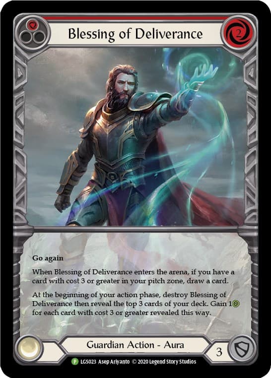 Blessing of Deliverance (Red) - LGS023 — Flesh and Blood: Promo Cards card