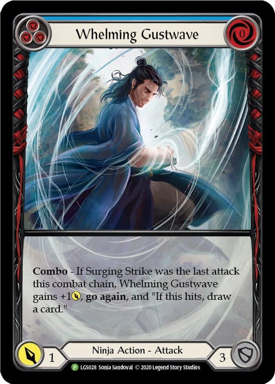 Whelming Gustwave (Blue) - LGS028 — Flesh and Blood: Promo Cards card