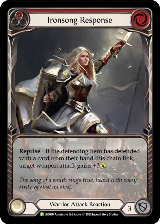 Ironsong Response (Red) - LGS029 — Flesh and Blood: Promo Cards card
