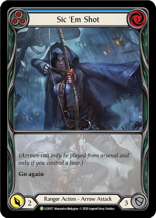 Sic 'Em Shot (Blue) - LGS037 — Flesh and Blood: Promo Cards card